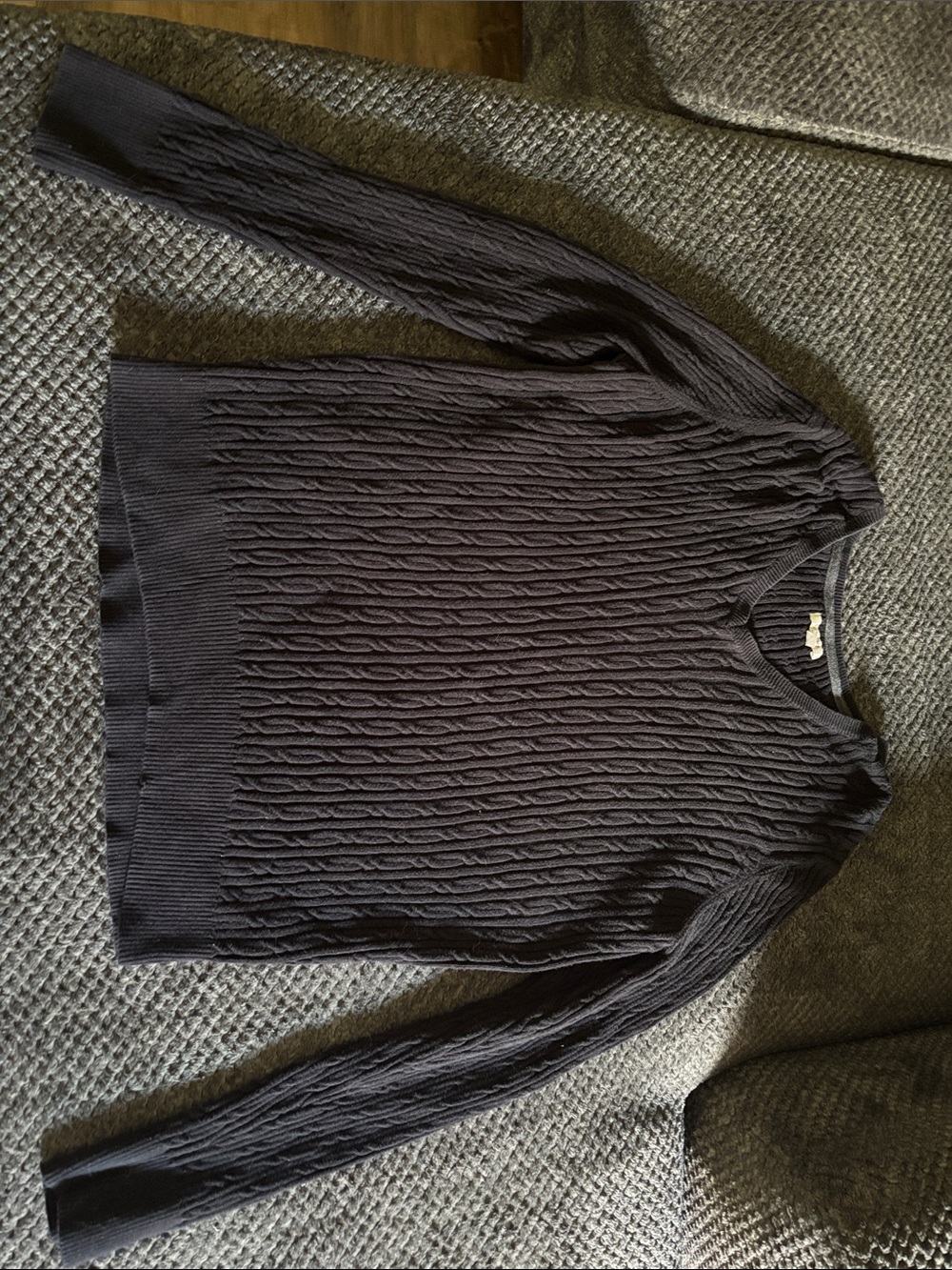 Sonoma Black Cable Knit Sweater